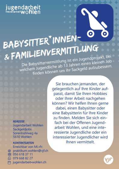 Babysittervermittlung